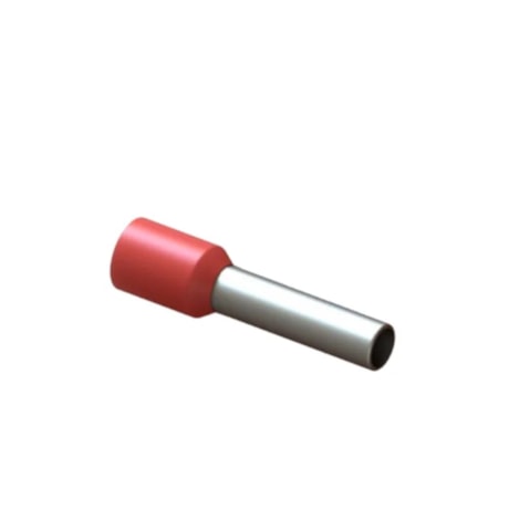 Terminal Pré Isolado Tubular Ilhós Simples 35mm Vermelho com 20 Peças TI-35-16 INTELLI