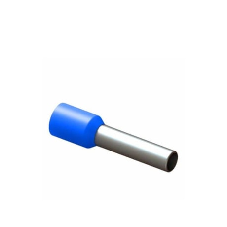 Terminal Pré Isolado Tubular Ilhós Simples 50.0mm 20mm Azul com 20 Peças TI-50-20 INTELLI