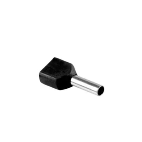 Terminal Pré-isolado Tubular Tipo Ilhós Duplo 1.50mm Preto 50 Peças TID-1,5-8 INTELLI