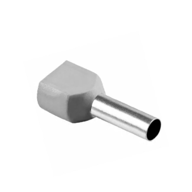 Terminal Pré-isolado Tubular Tipo Ilhós Duplo 4.00mm Cinza 20 Peças TID-4-12 INTELLI-48231799-21d4-4e9e-a846-c90b177fecbd