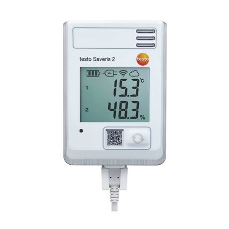 Termômetro Data Logger Sonda de Temperatura/Umidade com Wifi -30 a +50 °C SAVERIS 2 H1 TESTO