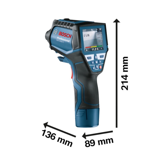 Termômetro Digital a Laser Infravermelho -40°C a 1000°C GIS 1000C BOSCH-03c67b1d-321c-467f-a6c2-c454c5d3ebcb