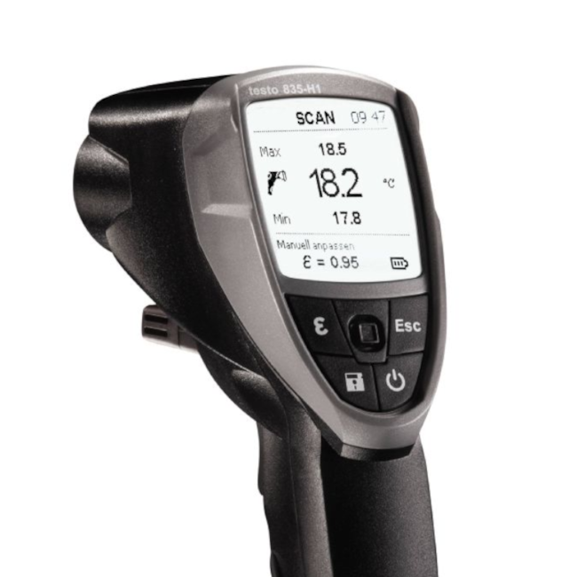 Termômetro Digital Laser Infravermelho de Superfície -50 a +600 °C 835-H1 TESTO-4c54cde1-aacd-433d-8b27-f14e46d5db4b
