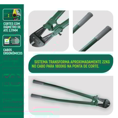 Tesoura Corta Cabos e Vergalhões 30