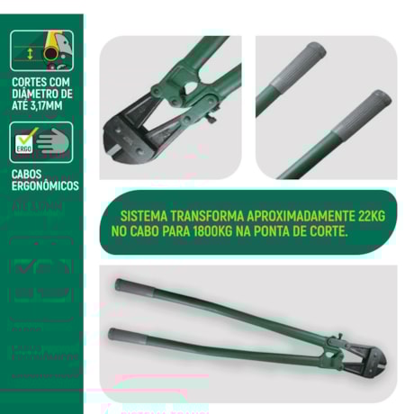 Tesoura Corta Cabos e Vergalhões 48