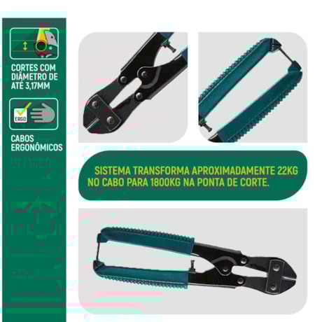 Tesoura Corta Cabos e Vergalhões 8