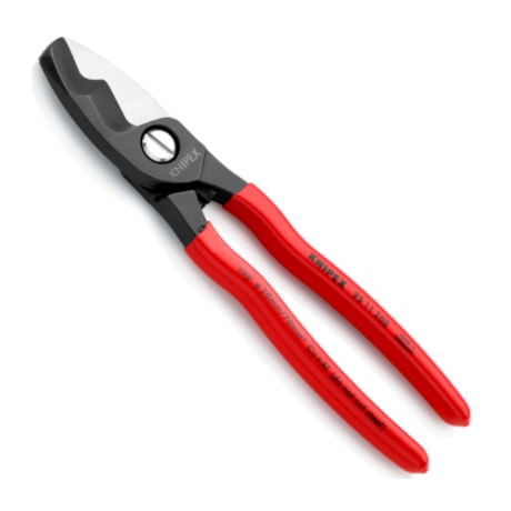 Tesoura Corta Cabos Elétricos com Gume Duplo 95 11 200 KNIPEX-e317ab82-9f47-4fc2-9db6-12d82a84c4aa