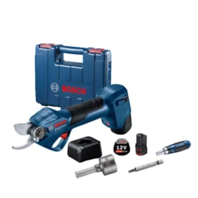 Tesoura de Poda 25mm 12V com 2 Baterias 2.0Ah Carregador Bivolt e Maleta PRO PRUNER BOSCH