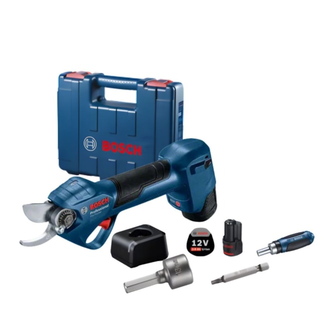 Tesoura de Poda 25mm 12V com 2 Baterias 2.0Ah Carregador Bivolt e Maleta PRO PRUNER BOSCH-3af3719a-d04d-4d31-ba7e-bb12a44123f9