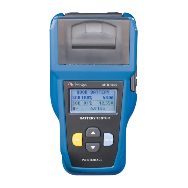 Testador de Bateria Automotiva 7 A 17V e Sistemas de Carga 12V A 24V com Impressora MTB-1000 MINIPA-8d03a650-a32b-4c43-94e6-c7178a33234e