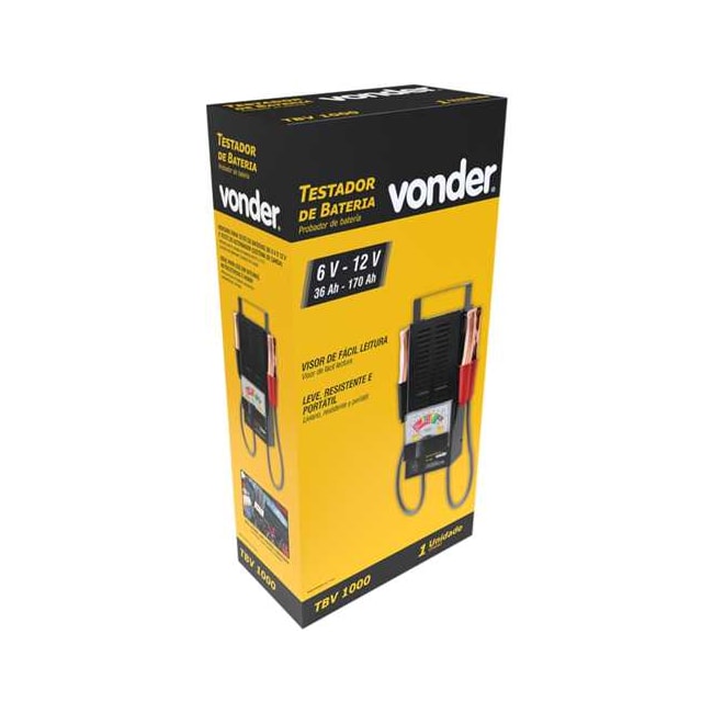 Testador de Baterias Automotivas 6/12V TBV 1000 6845100000 VONDER-f5999803-4f14-4217-b1c2-67663bbc549e