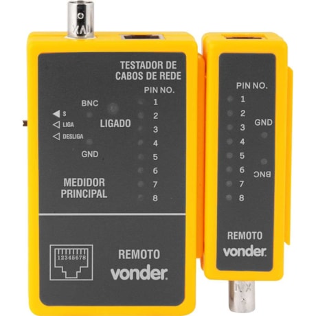 Testador de cabos de Rede RJ45 e Cabos Coaxiais 3870045000 VONDER-449e3e71-e2dc-4062-b532-4984d36459e3