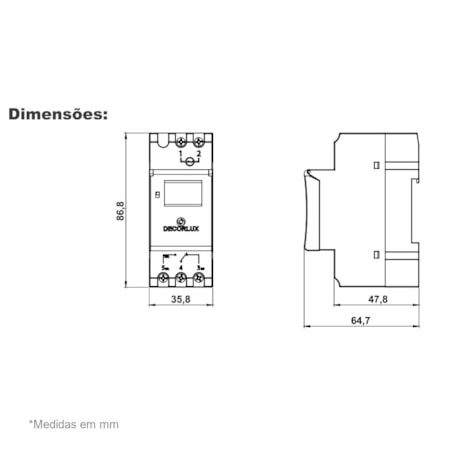 Timer Digital para Trilho DIN35 16A 220V TE4163 DECORLUX-03401a68-2911-40de-b12b-b59d8930fe91