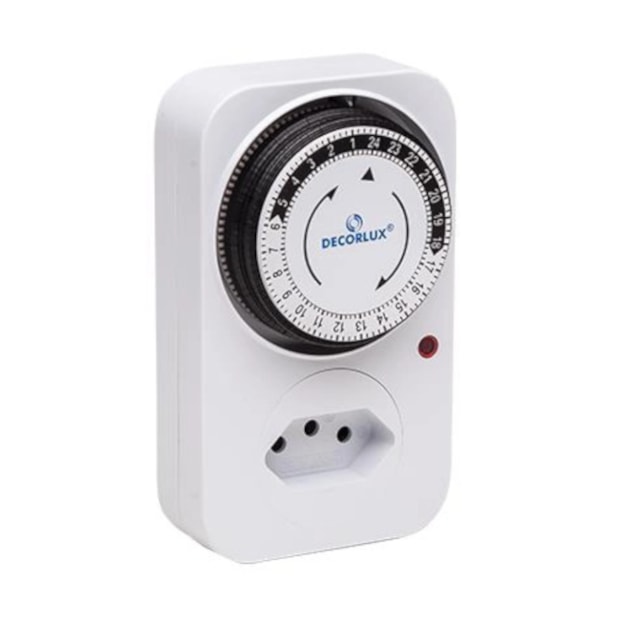 Timer Temporizador Analógico para Tomada 10A Bivolt TE1163 DECORLUX-a6792d78-de54-4ec9-8512-7bef129aa875