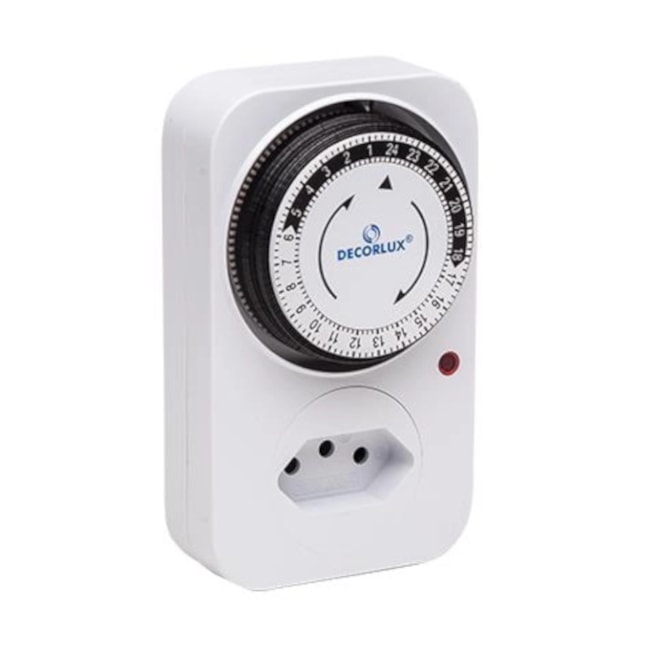 Timer Temporizador Analógico para Tomada 10A Bivolt TE1163 DECORLUX-4e0f809a-de5f-43af-b063-89a72db4632b