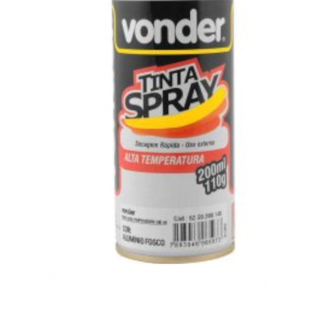 Tinta em Spray Alumínio Alta Temperatura c/ 200ML 6250200140 VONDER-a7cd2c54-cb4f-4fdd-b5ab-a296ead4aa16