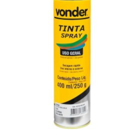 Tinta em Spray Alumínio com 400ML 6250400040 VONDER-dadde3c4-a45a-4369-861b-24776f56d790