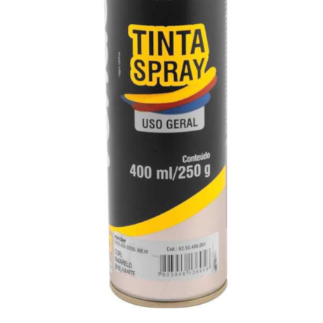 Tinta em Spray Amarela com 400ML 6250400001 VONDER-348c2385-bc7a-4f03-8e8d-b6d529a29d9f