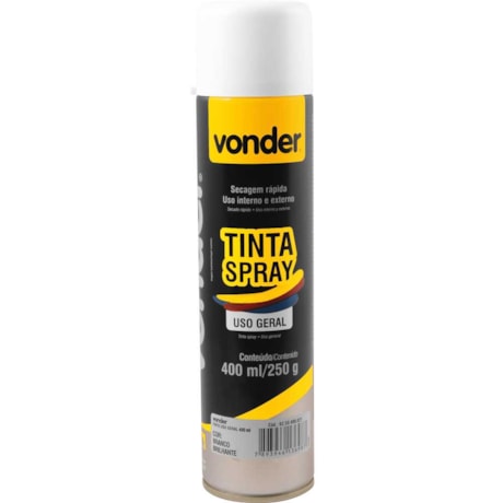 Tinta em Spray Branca com 400ML 6250400021 VONDER-fdc0e520-009a-4678-9d19-bf3e4c36a041