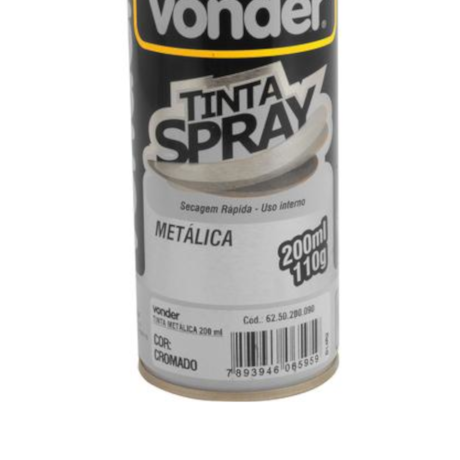 Tinta em Spray Metálica Cromada com 200ML 6250200090 VONDER-ea2a9d37-565a-4f5e-b557-472358279e9a