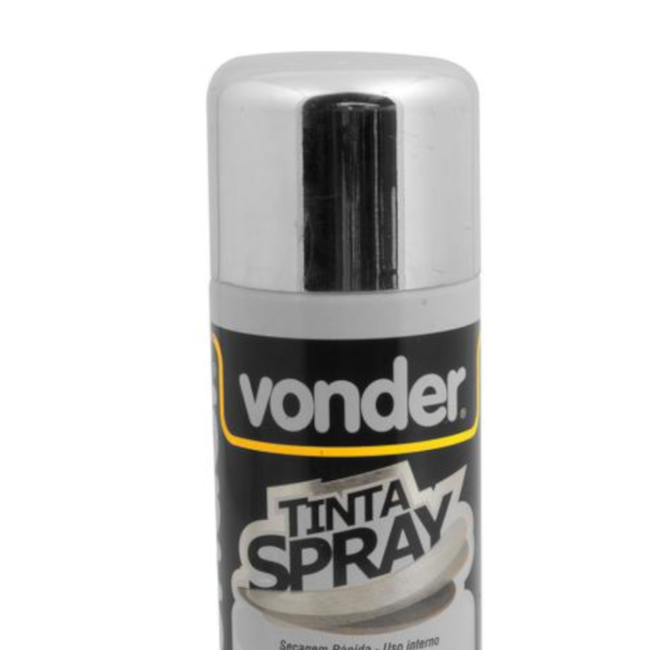 Tinta em Spray Metálica Cromada com 200ML 6250200090 VONDER-8bcfc8be-9294-4b2d-95cb-c9892b205ffc
