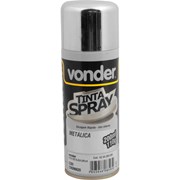 Tinta em Spray Metálica Cromada com 200ML 6250200090 VONDER