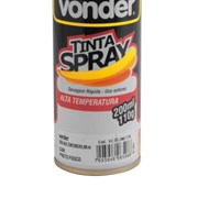 Tinta em Spray Preta Fosca Alta Temperatura com 200ML 6250200174 VONDER