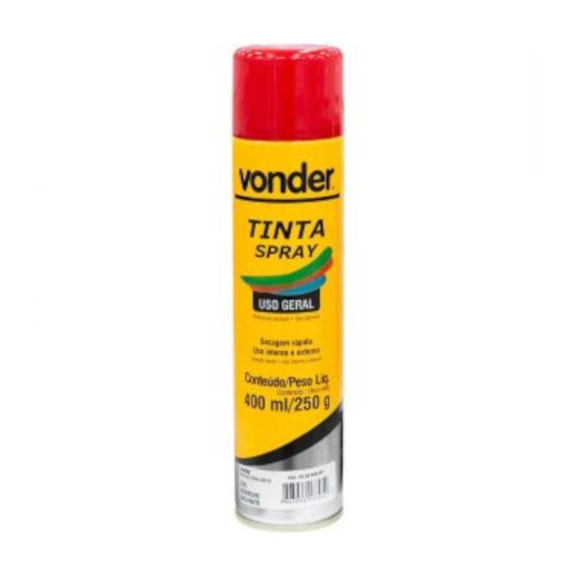 Tinta em Spray Vermelha com 400ML 6250400091 VONDER-92fc9506-9ccb-4be9-9c08-f02be59676a0
