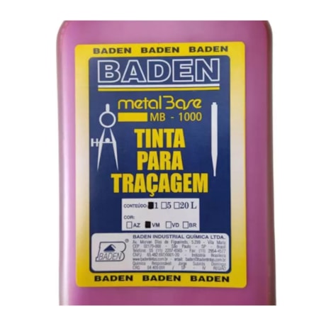 Tinta para Traçagem Vermelha 1 Litro MB-1000 BADEN-b63ea770-4acd-40e5-b3a5-498fd1fdbc00