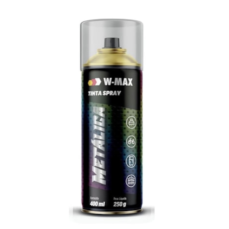 Tinta Spray Metálica Alumínio Uso Geral 400ml 5986114001 W-MAX WURTH