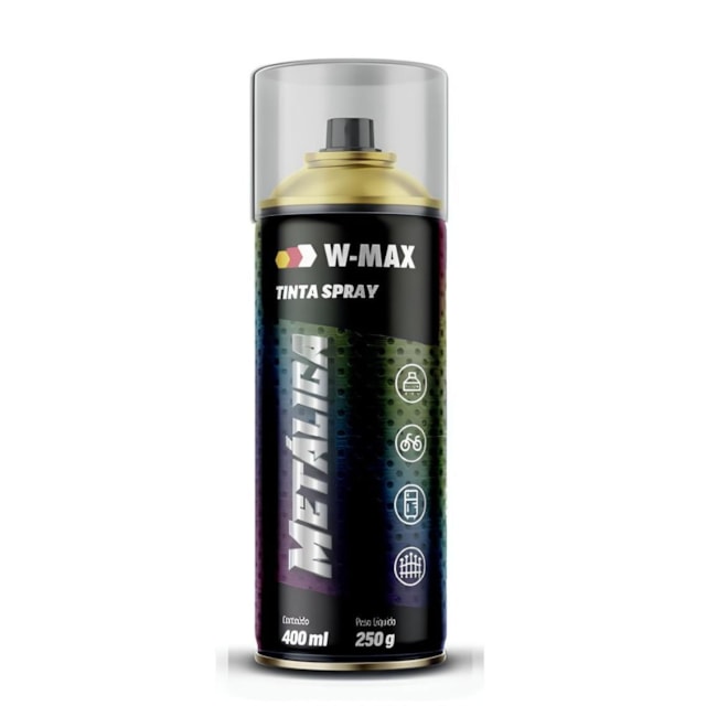 Tinta Spray Metálica Alumínio Uso Geral 400ml 5986114001 W-MAX WURTH-8133c992-5971-4f6b-bfb7-b60d1c141b8f