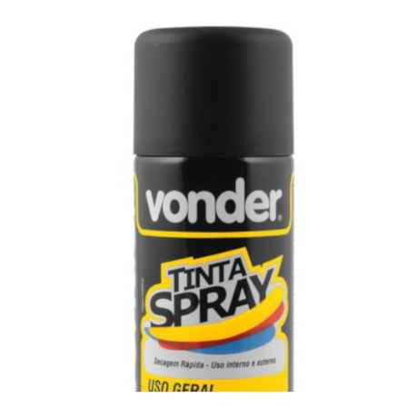 Tinta Spray Preto Fosco 200ml 6250200074 VONDER-39dfd22b-8eef-444b-ba11-e3827d22b303