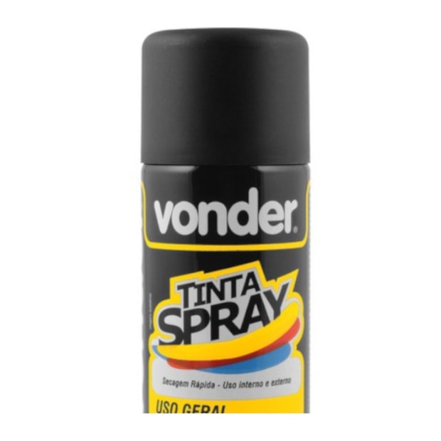 Tinta Spray Preto Fosco 200ml 6250200074 VONDER-be8f9206-ffa1-4189-a8ec-ec2d53dcc15c