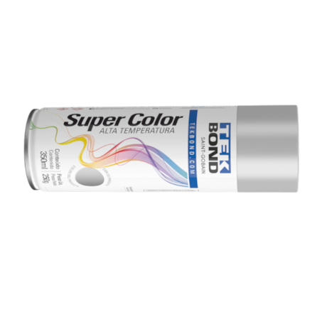Tinta Spray Super Alumínio Color Alta Temperatura 350ML 23261006900 TEKBOND-43eecff5-2b70-4752-bf21-cabdf37d1657