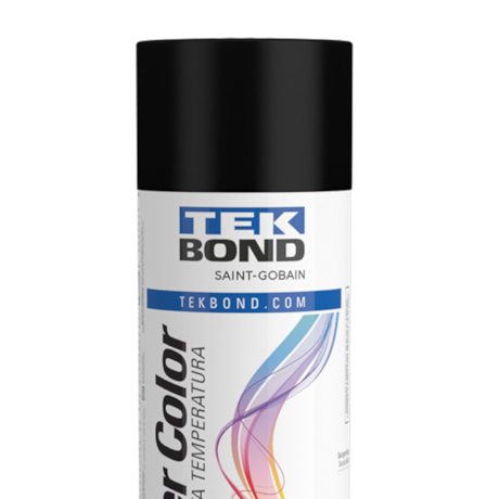 Tinta Spray Super Color Alta Temperatura Preto Fosco 350ml 23371006900 TEKBOND-354b88f4-a0d6-456c-b706-5a5003978676