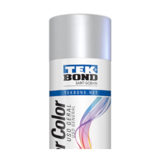 Tinta Spray Super Color Alumínio Brilhante 350ml 23031006900 TEKBOND-528e64ad-cb31-441a-879e-5fabbf2e22cd