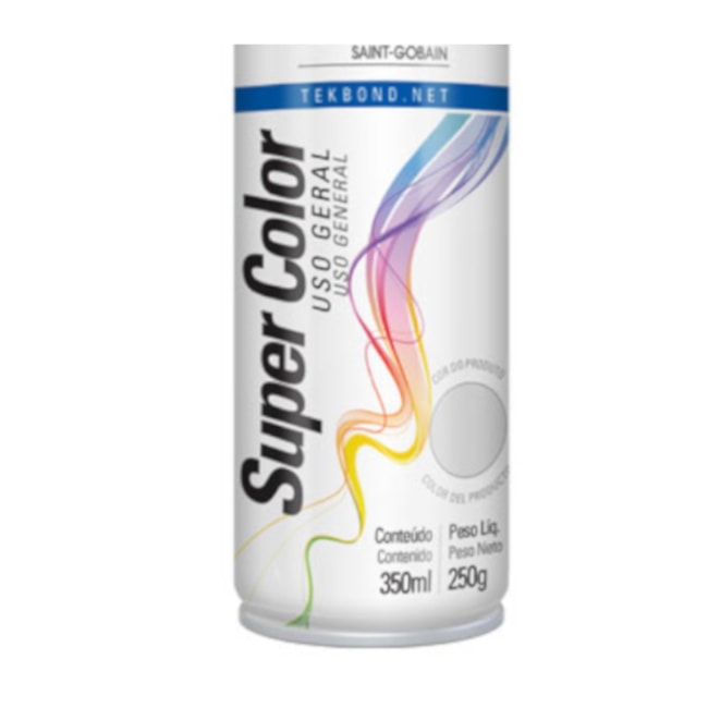Tinta Spray Super Color Alumínio Brilhante 350ml 23031006900 TEKBOND-a3759ffb-302e-46b1-855c-fa0c875ad236