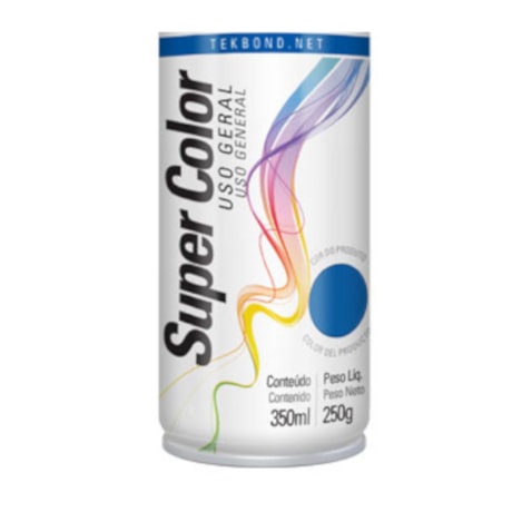 Tinta Spray Super Color Azul Brilhante 350ml 23081006900 TEKBOND-2e645089-dc7b-41e1-b7c2-c5480b2bc785