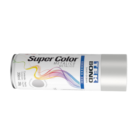 Tinta Spray Super Color Cromado Metálico com 350ml 23281006900 TEKBOND-d5acc272-23a3-4ee3-bbc0-146b87575626