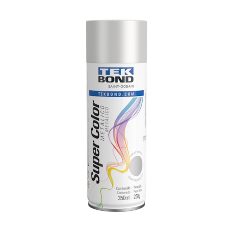Tinta Spray Super Color Cromado Metálico com 350ml 23281006900 TEKBOND-bc66ef94-a139-4ad5-9d6a-04a18c2c7f72