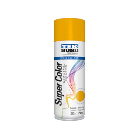 Tinta Spray Super Color Laranja Brilhante 350ml 23131006900 TEKBOND-b329ce1e-51a4-4d59-8d20-b0c10b4dffc0