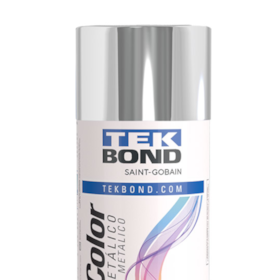 Tinta Spray Super Color Prata Metálico com 350ml 23361006900 TEKBOND