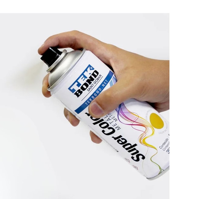 Tinta Spray Super Color Prata Metálico com 350ml 23361006900 TEKBOND-92d97cce-295a-4b88-a670-f3da251f915e