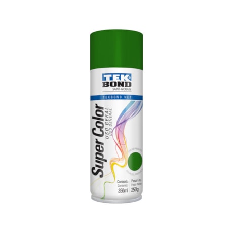 Tinta Spray Super Color Verde Brilhante 350ml 23161006900 TEKBOND-96d02ace-63ed-44f8-8c75-71d39f2124de