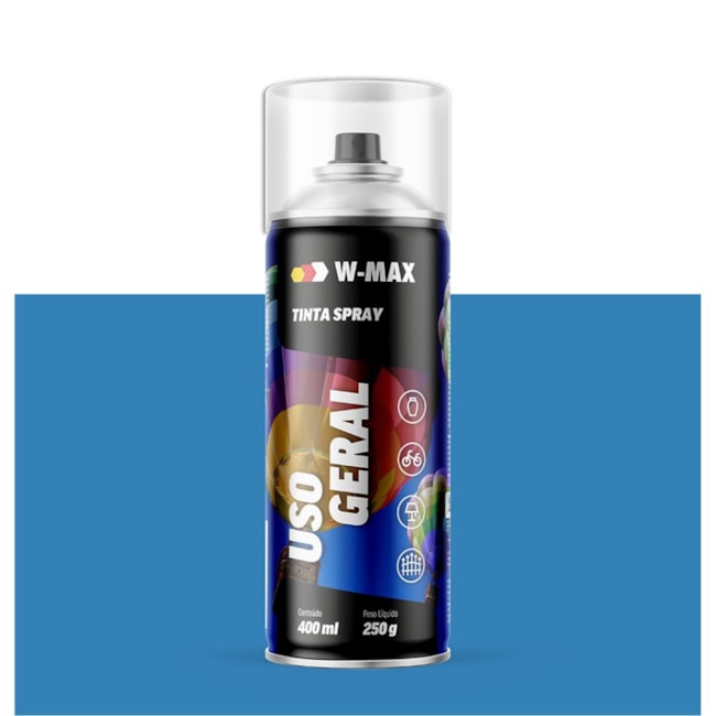 Tinta Spray Uso Geral Azul Claro 400ml 5986114004 W-MAX WURTH-b813d2f5-aaa2-4772-89f5-55ff0fb483e3