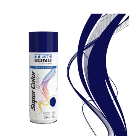 Tinta Spray Uso Geral Azul Escuro 350ML 250G 23091006900 TEKBOND-fd8df2c8-594e-4d19-82ab-181954d4882d