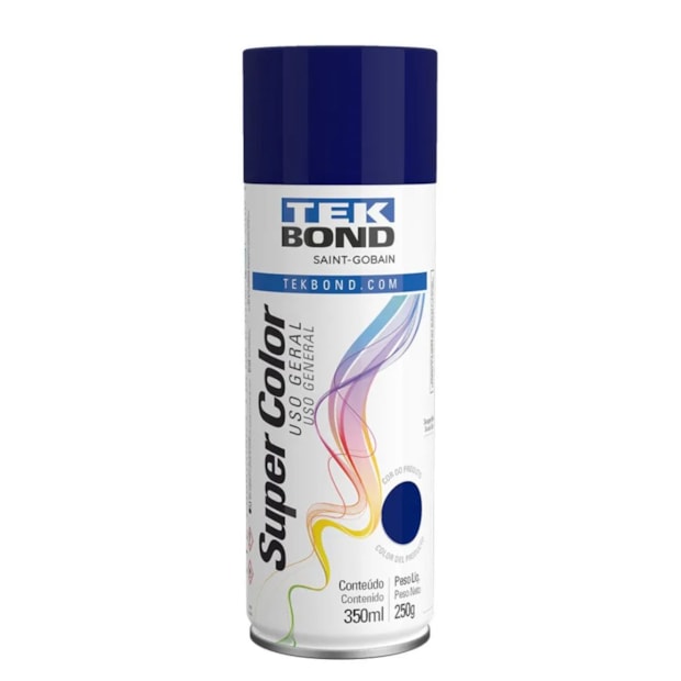 Tinta Spray Uso Geral Azul Escuro 350ML 250G 23091006900 TEKBOND-b59052ee-406b-4cff-b16e-df34d1d64e18