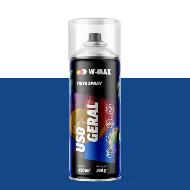 Tinta Spray Uso Geral Azul Escuro 400ml 5986114005 W-MAX WURTH-559f0d9e-ad60-4c66-a465-24fd53af08d3