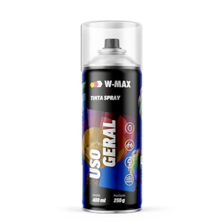 Tinta Spray Uso Geral Branco Brilhante 400ml 5986114006 W-MAX WURTH