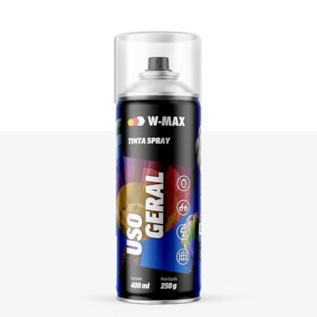 Tinta Spray Uso Geral Branco Fosco 400ml 5986114007 W-MAX WURTH